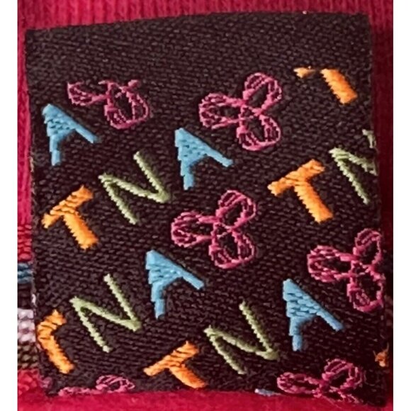 Aritzia TNA Womens Hoodie Sweatshirt Sequin Logo Front Pockets Pink Size Medium - Picture 9 of 12